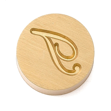 Golden Tone Brass Letter Stamps LS-KK-R005-01T-1