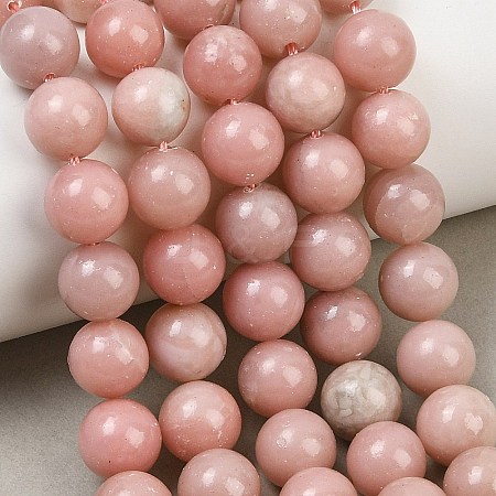 Natural Pink Opal Beads Strands GG-CBAA3AB-04-10mm-1