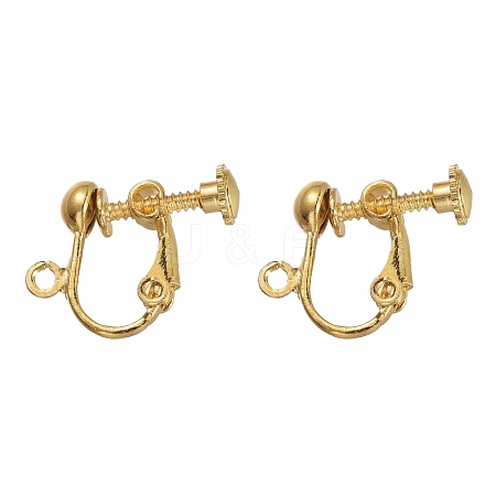 Brass Screw Clip Earring Converter EC143-NFG-1