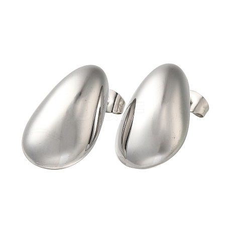 304 Stainless Steel Teardrop Stud Earrings for Wome EJEW-S237-05-1