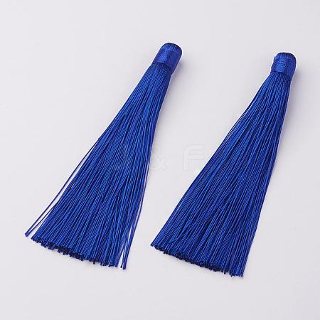 Nylon Tassels Big Pendant Decorations HJEW-G010-B06-1