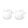 925 Sterling Silver Stud Earrings EJEW-C176-01A-MS-3