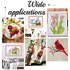 6Pcs 2 Colors Cotton Rectangle Cross-Stitch Fabric DIY-AR0004-83-5