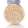 Brass Wax Seal Stamps AJEW-WH0113-41B-2