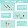 Unicraftale 32Pcs 4 Style Ion Plating(IP) 304 Stainless Steel Tube Beads STAS-UN0049-31-5