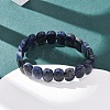 Natural Sodalite Faceted Beaded Stretch Bracelets for Women BJEW-K251-07C-2