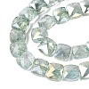 Electroplate Transparent Crackle Glass Beads Strands EGLA-Q135-02A-B03-3