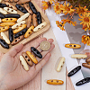 60Pcs 4 Colors 2-Hole Wood Buttons BUTT-GF0004-25A-3