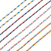 4 Rolls 4 Colors 4-Ply Polycotton Cord with Metallic Thread OCOR-TA0003-33B-3