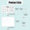 DIY Plastic Heat Shrink Film Paper & Iron Keychain Kits DIY-YW0009-30-2