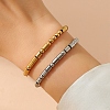 2Pcs Stainless Steel Stretch Bracelets PW-WG40B41-01-4