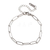 4MM 304 Stainless Steel Paperclip Chain Bracelets SA-CBA4160-22P-4