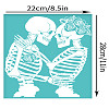 Self-Adhesive Silk Screen Printing Stencil X1-DIY-WH0338-348-2