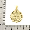 Rack Plating Brass Pave Cubic Zirconia Pendants KK-U029-06G-3