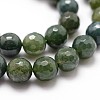 Natural Moss Agate Beads Strands X-G-D840-25-8mm-3