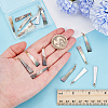 20Pcs Natural Black Lip Shell Pendants PALLOY-WR00017-3