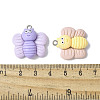 Opaque Resin Pendants RESI-V001-08-3