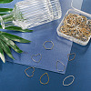 Biyun 120Pcs 12 Style Brass Linking Rings KK-BY0001-02-15