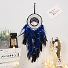 Iron & Wire Wrapped Natural Sodalit Chip Tree of Life Hanging Decoration PW-WG72096-01-4
