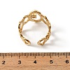 304 Stainless Steel & Clear Cubic Zirconia Cuff Open Rings RJEW-G379-02G-3