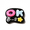 Opaque Resin Cabochons LS-RESI-F038-02-1