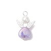 Alloy Acrylic Angel Pendants PALLOY-JF04138-3