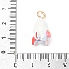 Animal Theme Brass Enamel Pendants KK-CBAE20A-02F-G-3