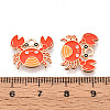 Marine Animals Alloy Enamel Pendants ENAM-T022-34G-3