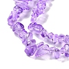 Transparent Glass Beads Strands GLAA-P060-01A-12-3