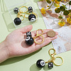 4Pcs Plastic & Resin Keychain KEYC-ME00009-3