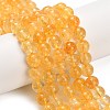 Natural Citrine Beads Strands G-F820-K04-10mm-1