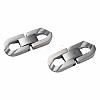 Non-Tarnish 304 Stainless Steel Fold Over Clasps STAS-N087-48A-01P-1