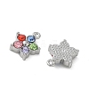 304 Stainless Steel with Rhinestone Pendants SA-CBA49D2-08P-01-2