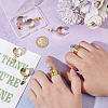 7Pcs 304 Stainless Steel Open Cuff Finger Rings RJEW-UN00027-3