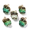 Gradient Color Resin Imitation Gemstone Resin Irregular Pendants RESI-U001-02B-1