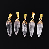 Natural Quartz Crystal Pendants G-N345-01A-1