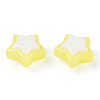 Two Tone Opaque Acrylic Beads SACR-I005-04A-01-2