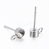 Non-Tarnish 304 Stainless Steel Stud Earring Settings STAS-K154-66P-2