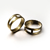 DIY Jewelry Adjustable Brass Finger Rings Components KK-M124-AB-NR-1