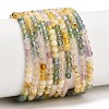 Gradient Color Natural Yellow Opal & Amethyst & Apatite Beads Strands GG-CBA1668-A06-3mm-2