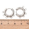304 Stainless Steel Hoop Earring Findings STAS-D183-02E-P-2