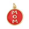 Brass Enamel Pendants KK-L251-02G-C02-1