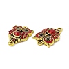 Alloy Rhinestone Connector Charms FIND-C019-10AG-02-3