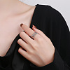 Rotatable Open Cuff Rings for Women RJEW-S402-02P-3