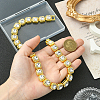 1Pc Zinc Alloy Pave Square Clear Glass Tennis Necklaces for Womem NJEW-SP0001-07G-4