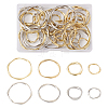 Yilisi 48Pcs 8 Style Alloy Linking Rings FIND-YS0001-12-12