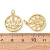 Brass Micro Pave Clear Cubic Zirconia Pendants CU-CBA2907-10G-3