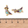 304 Stainless Steel Enamel Pendants STAS-L316-23G-06-3