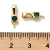 Brass Micro Pave Cubic Zirconia Peg Bails KK-S397-04C-3