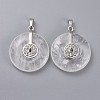 Natural Quartz Crystal Pendants G-F640-B01-1